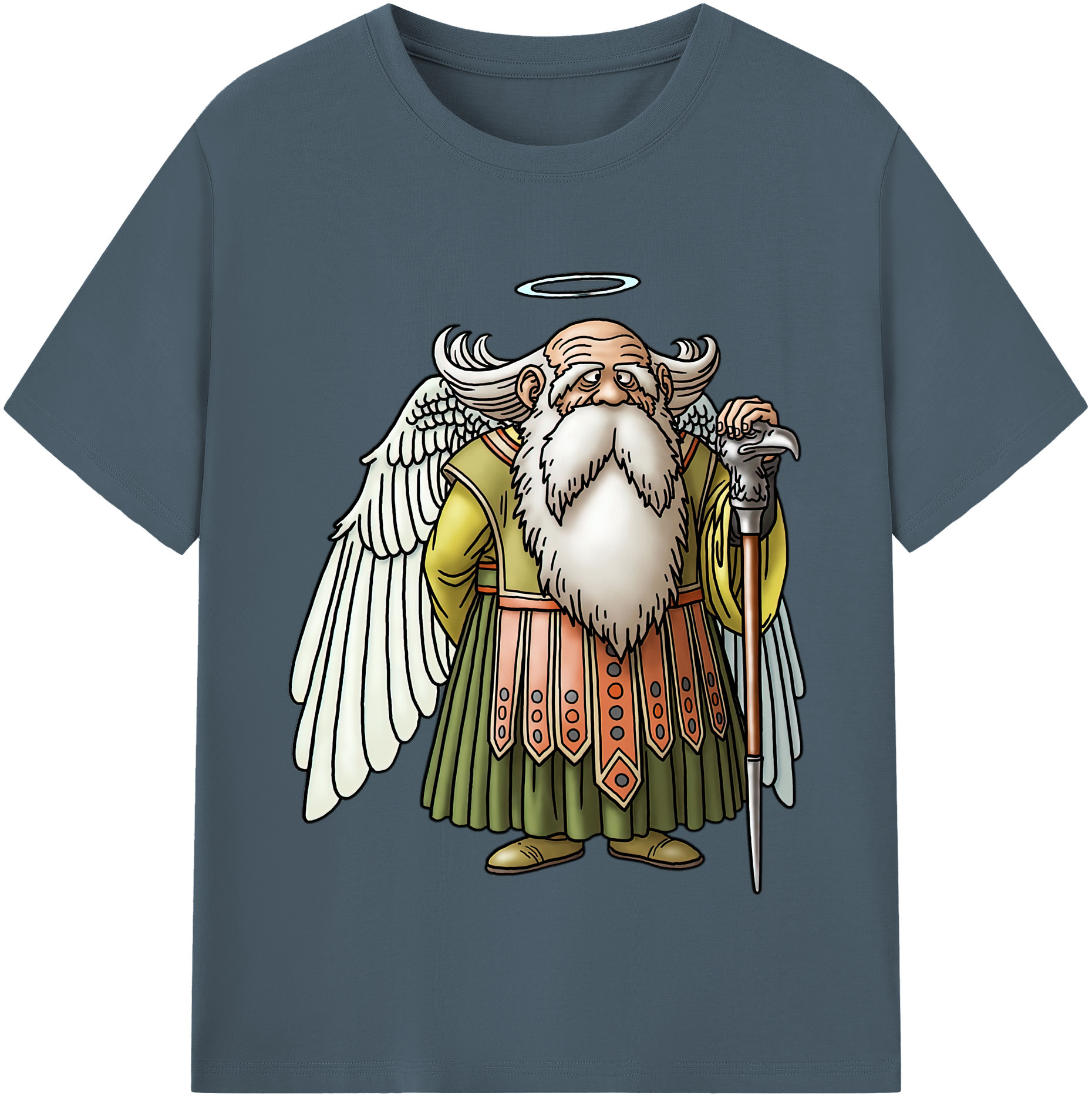 （画像用） ドラゴンクエスト Doragon Kuesuto Dragon Quest 綿100％半袖Tシャツ（フロントプリント）